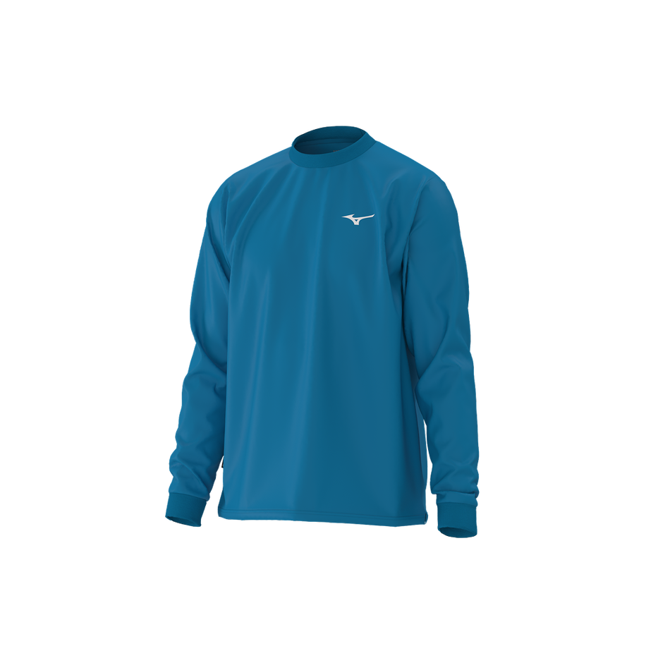 Mizuno Athleticwear new wave long sleeve Blue jewel